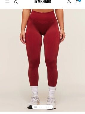 GYMSHARK X ANALIS SEAMLESS LEGGINGS - REPS RED/CARMINE RED